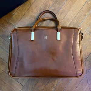 La Mansio leather convertible work briefcase, backpack, tote, & laptop sleeve